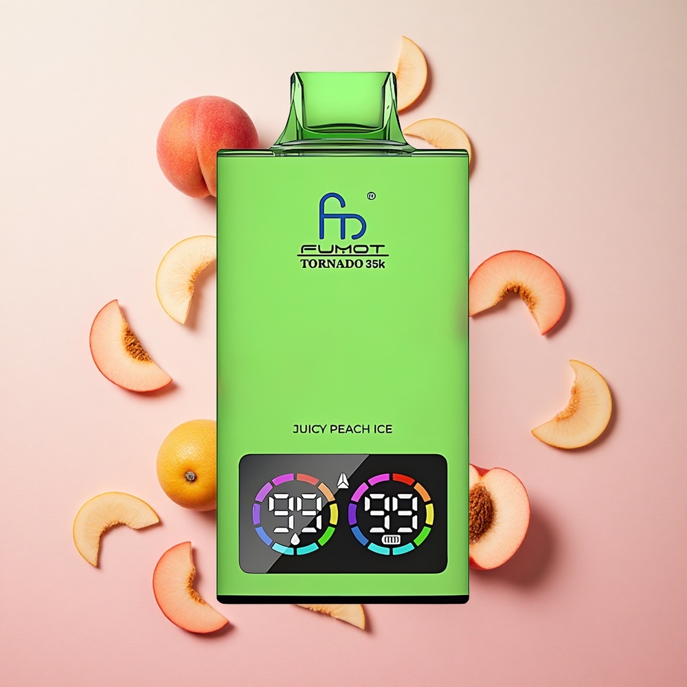 Juicy Peach Ice Fumot Tornado 35000 Puffs 15ml E-juice 700 MAH Battery Canada wholesale