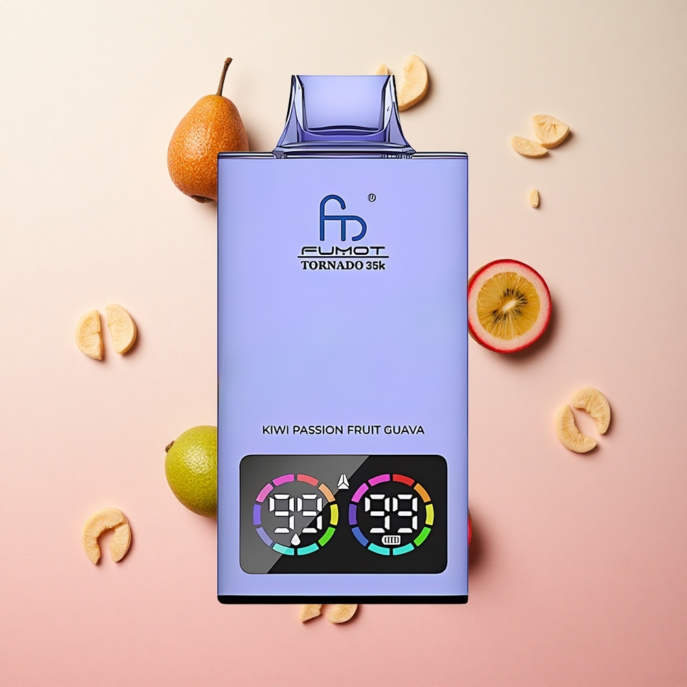 Kiwi Passion Fruit Guava Fumot Tornado 35000 Puffs 15ml E-juice 700 MAH Battery Canada wholesale