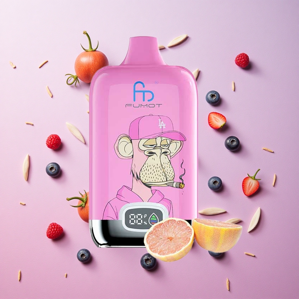Blueberry Raspberry Fumot Tornado Digital Box 12000 Puffs 20ml E-Liquid 550mAh Rechargeable Canada wholesale