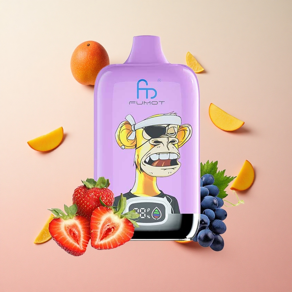 Mango On Ice Fumot Tornado Digital Box 12000 Puffs Disposable Vape 20ml E-Liquid Mesh Coil Canada wholesale