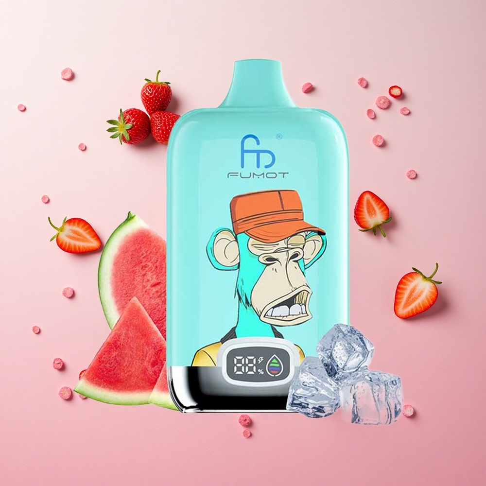 Strawberry Donut Fumot Tornado Digital Box 12000 Puffs 20ml E-Liquid 550mAh Rechargeable Canada wholesale