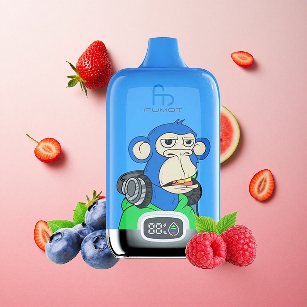 Strawberry Watermelon Fumot Tornado Digital Box 12000 Puffs 20ml E-Liquid 550mAh Rechargeable Canada wholesale