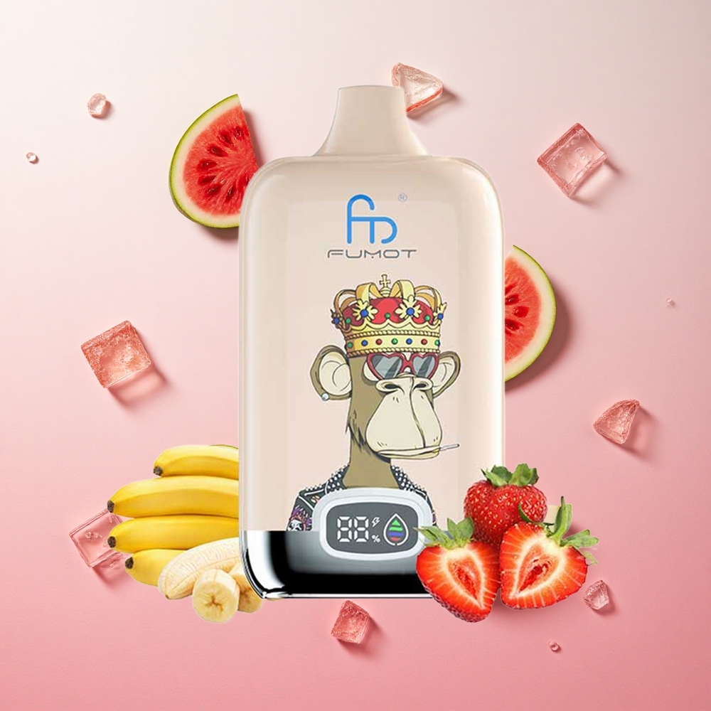 Watermelon Ice Fumot Tornado Digital Box 12000 Puffs Disposable Vape with Mesh Coil & Type-C Charging Canada wholesale