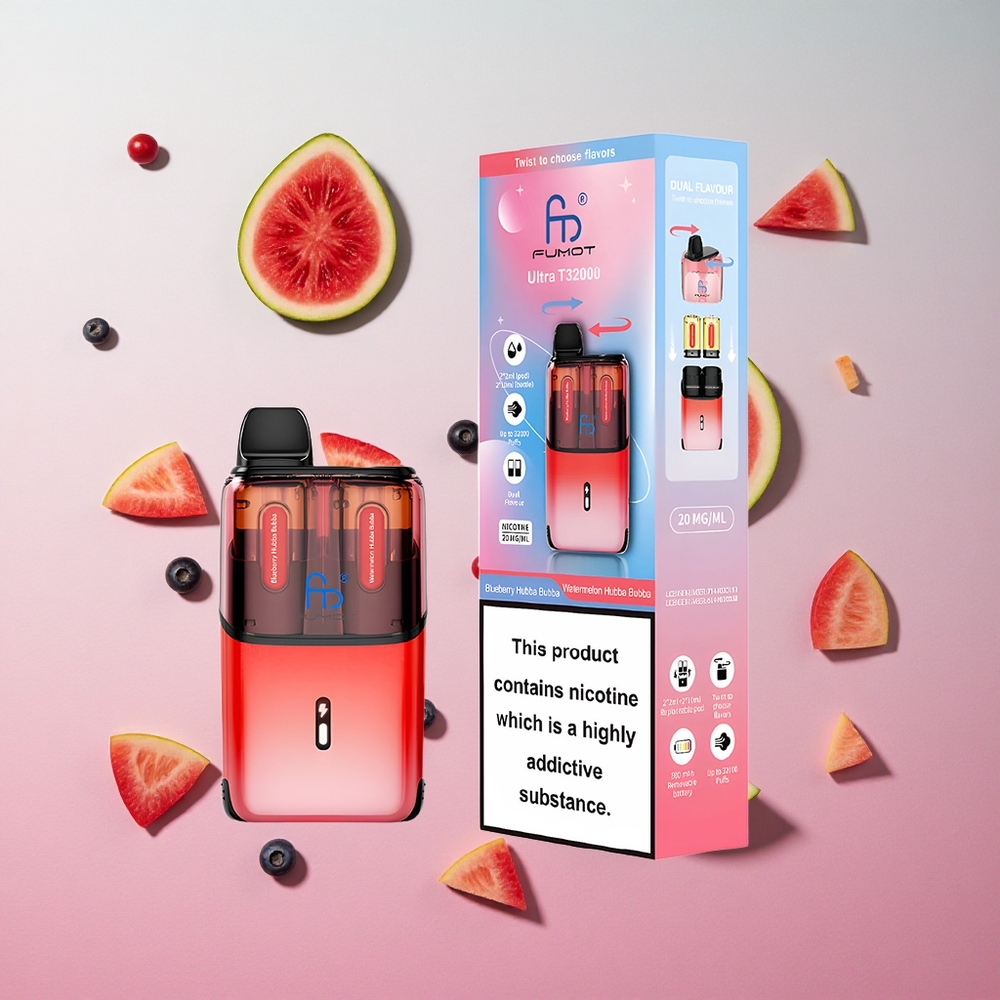 Blueberry Hubba Bubba - Watermelon Hubba Bubba Fumot Ultra 32000 Puffs Disposable Vape Canada wholesale
