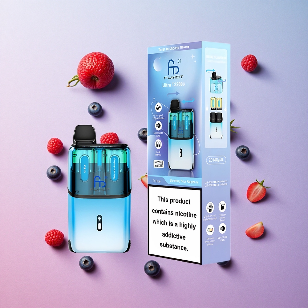 Blueberry Sour Raspberry Fumot Ultra 32000 Puffs Disposable Vape with 800mAh Battery Canada wholesale