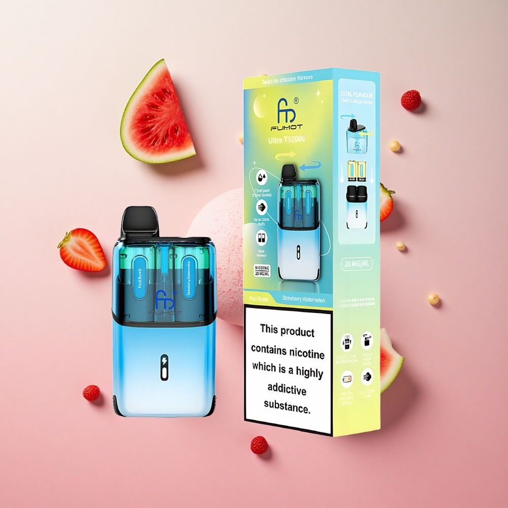 Strawberry Watermelon Fumot Ultra T32000 Disposable Vape Fruit Bomb 32000 Puffs Type-C Fast Charging Canada wholesale