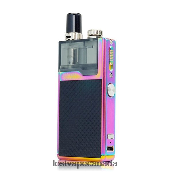 Lost Vape Quest Orion Q Pod Device Full Kit 220P8B467 - Lost Vape Review Rainbow/Black Weave