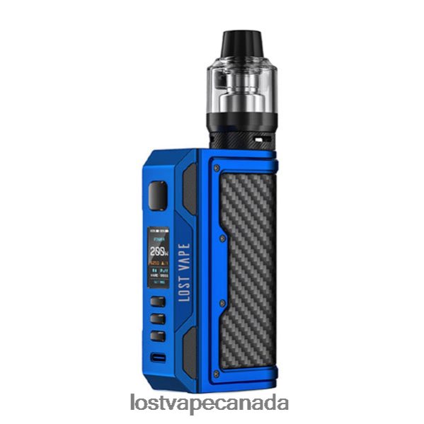 Lost Vape Thelema Quest 200W Kit 220P8B138 - Lost Vape Canada Matte Blue/Carbon Fiber