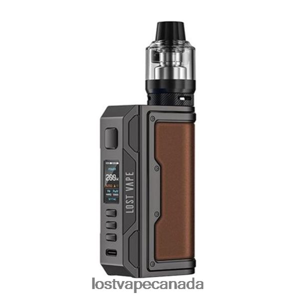 Lost Vape Thelema Quest 200W Kit 220P8B143 - Lost Vape Customer Service Gunmetal/Leather