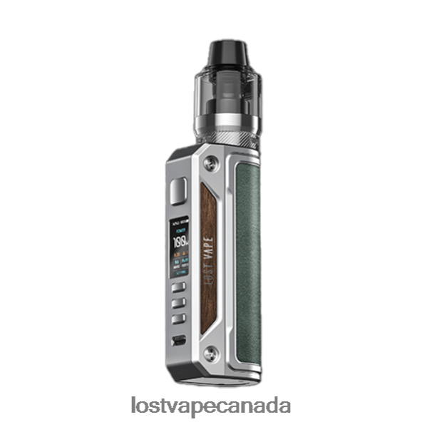 Lost Vape Thelema Solo 100W Kit 220P8B13 - Lost Vape Customer Service SS/Mineral Green