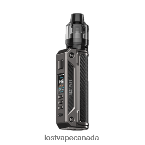 Lost Vape Thelema Solo 100W Kit 220P8B170 - Lost Vape Disposable Gunmetal/Carbon Fiber