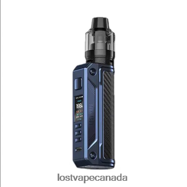 Lost Vape Thelema Solo 100W Kit 220P8B173 - Lost Vape Customer Service Sierra Blue/Carbon Fiber