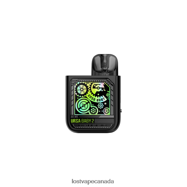 Lost Vape URSA Baby 2 Kit | Pod System 220P8B354 - Lost Vape Price Canada Pop Black/Time Gear
