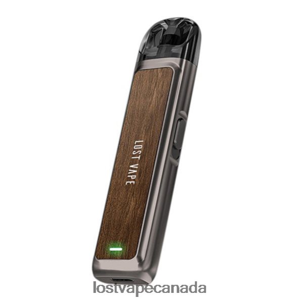 Lost Vape URSA Pod Kit | 800mAh 220P8B223 - Lost Vape Customer Service Gunmetal Walnut Wood