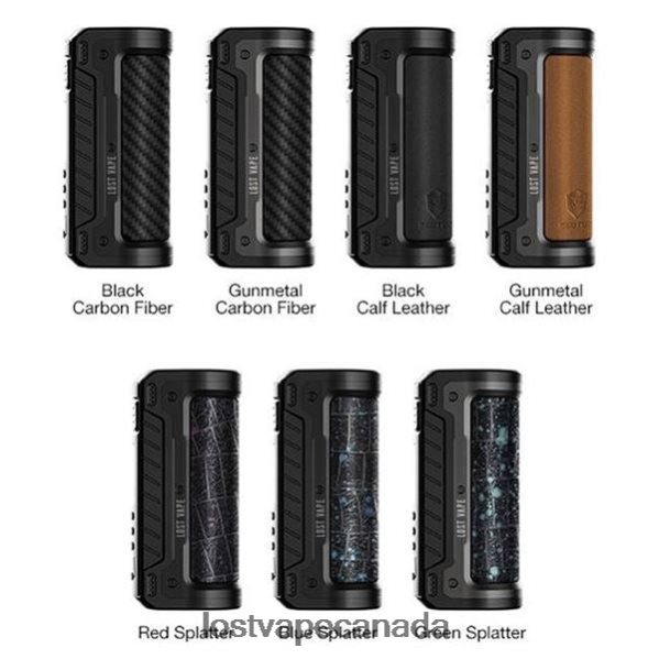 Lost Vape Hyperion DNA 100C Mod 100w 200w 220P8B450 - Lost Vape Disposable Gunmetal Calf Leather