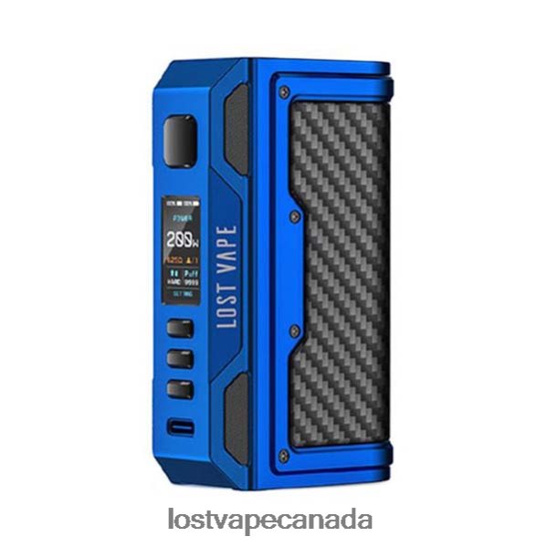 Lost Vape Thelema Quest 200W Mod 220P8B177 - Lost Vape Review Matte Blue/Carbon Fiber