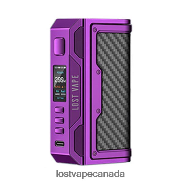 Lost Vape Thelema Quest 200W Mod 220P8B186 - Lost Vape Wholesale Purple/Carbon Fiber