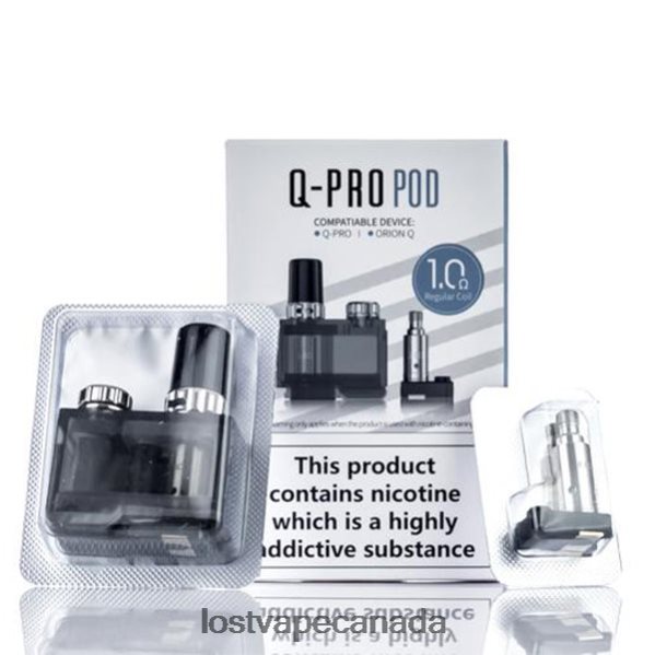 Lost Vape Orion Q-PRO Pod Set | 1 Pod + 2 Coils 220P8B405 - Lost Vape Flavors Canada 1.ohm Coils